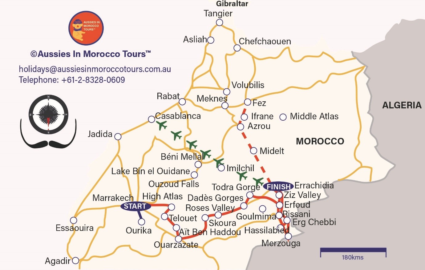 From Matisse In Marrakech To Dali In The Desert Tours Of Morocco   1 Map 