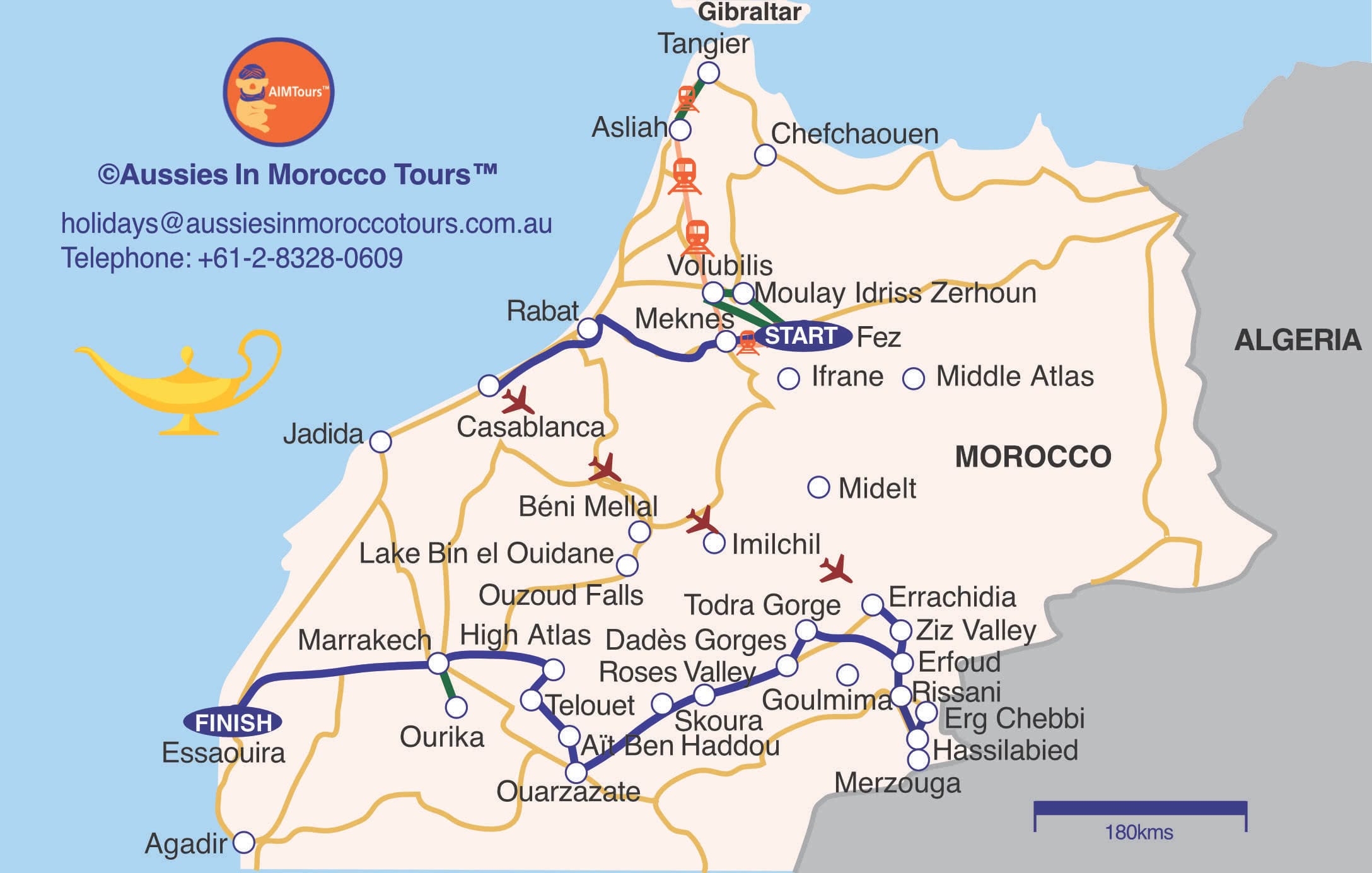 The Magic And Mysticism Of Morocco Tour April 2024 Aussies In Morocco   Magic And Mysticism Map Blog Fez To V2 